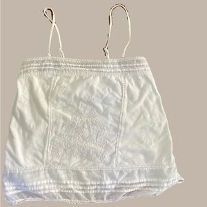 American Eagle boho white embroidered tube top - small